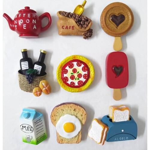 Refrigerator Magnet Stickers, High-quality Cartoon European-style Gourmet Refrigerator Stickers, Home Kitchen Decorations, Gifts