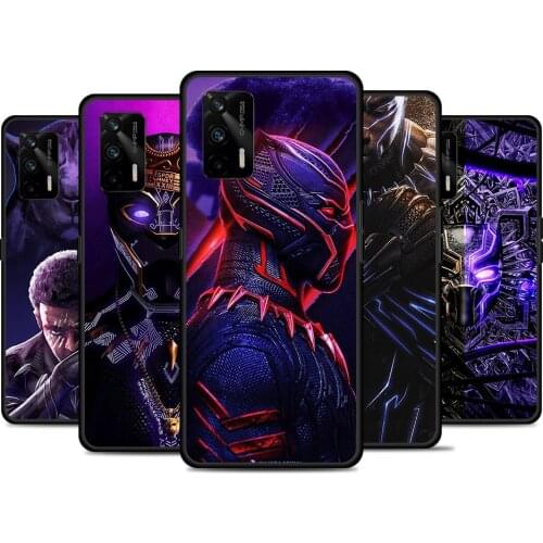 Marvel Black Panther For Realme 8 GT Neo Flash Edition Explorer Master Q3 Pro Narzo30 C21 C11 C20A C21Y Phone Case