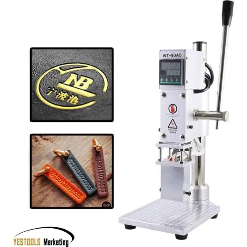 Hot Foil Stamping Machine Manual Bronzing Machine for PVC Card leather paper embossing Logo Heat Press Stamping Machine 110/220V