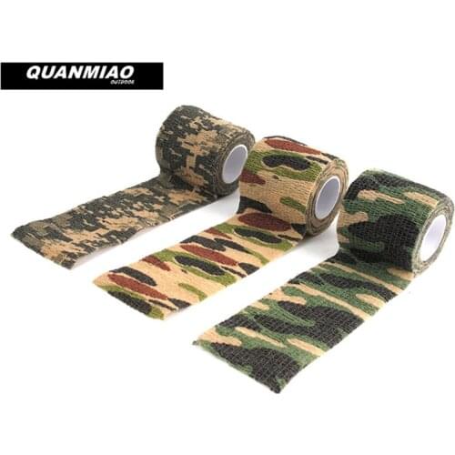 Multi-functional Camo Tape Non-woven Self-adhesive Camouflage Hunting Paintball Airsoft Rifle Waterproof Non-Slip Stealth Tape