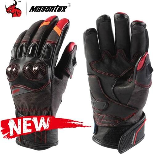 Masontex Motorcycle Gloves Discoloration Waterproof Moto Motocross Off-Road Gloves Motorbike Full Finger Touch Screen Gloves