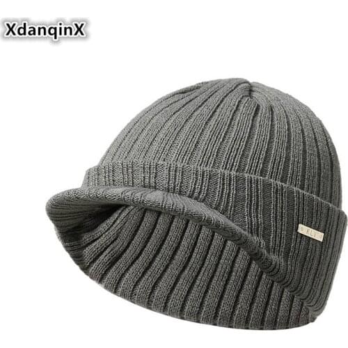 XdanqinX Mens Womens Ski Knitted Cap 2019 New Style Novelty Personality Fashion Beanie Hats Comfortable Warm Couple Winter Hat