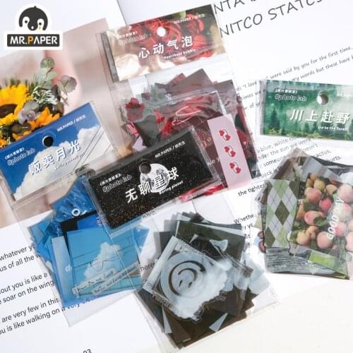 Mr.paper 4 Design Cartoon Style Laboratory Series Creative Hand Account Decoration DIY Collage Material Sticker