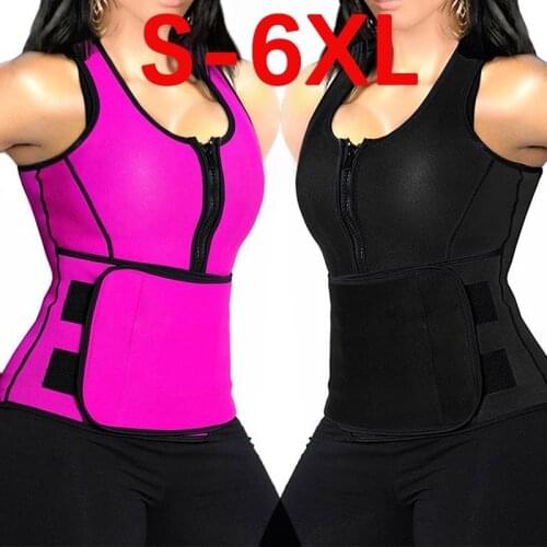 Fajas Fajas Reductoras De Barriga Neoprene Sauna Tank Top Sweat Vest Shapewear Waist Trainer Trimmer Body Shaper Compression UP