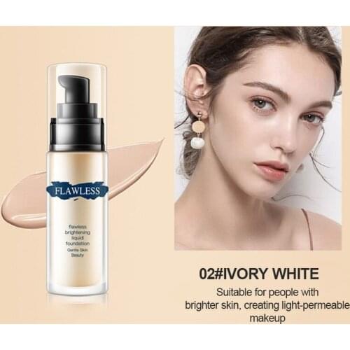 New Base Face Liquid Foundation Cream Full Coverage Concealer Oil-control Easy To Wear Soft Face Makeup Foundation Cosmetic TSLM