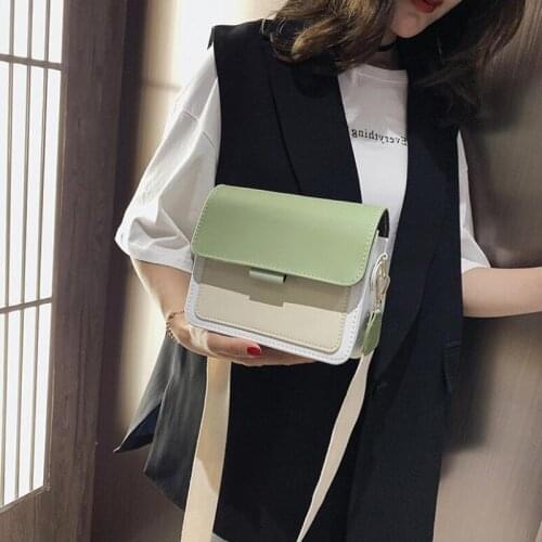 PU Leather Womens Designer Handbag Casual Square Shoulder Bag High Quality Simple Crossbody Messenger Bags