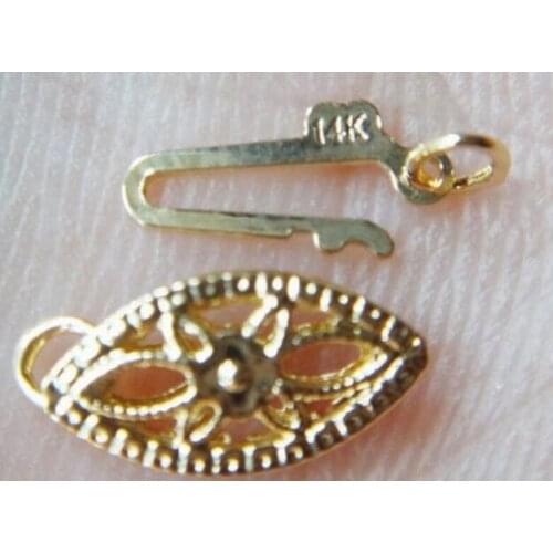 11-12 MM SOUTH WHITE PEARL NECKLACE 18 INCH YELLOW CLASP + EARRING SET