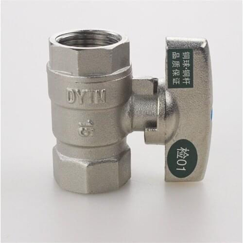 Full Copper Thickened Inner And Outer Wire Live Joint Short Handle Inner And Outer Thread Fully Open Copper Ball Core Ball Valve