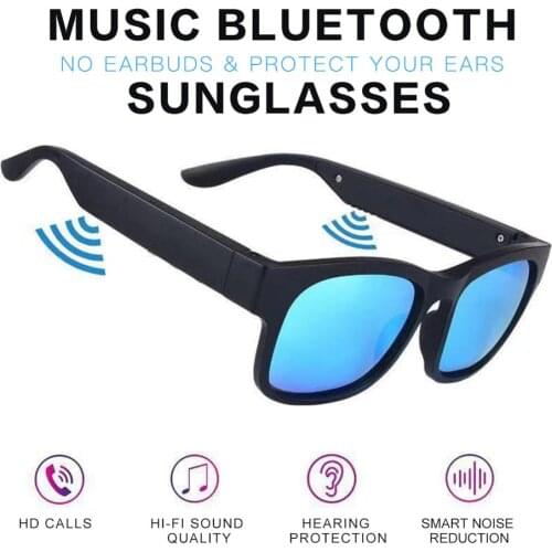 Smart Bluetooth Glasses Wireless Bluetooth Sunglasses Audio Headsets Sport Driving Glasses Outdoor Audio Sunglasses Earphones