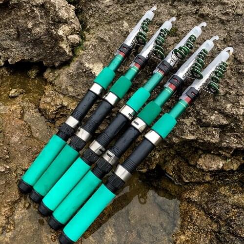 GHOTDA Superhard Carbon Fiber Telescopic Fishing Rod Sea Fishing Pole Stick Graphite Rod 1.8M - 3.6M