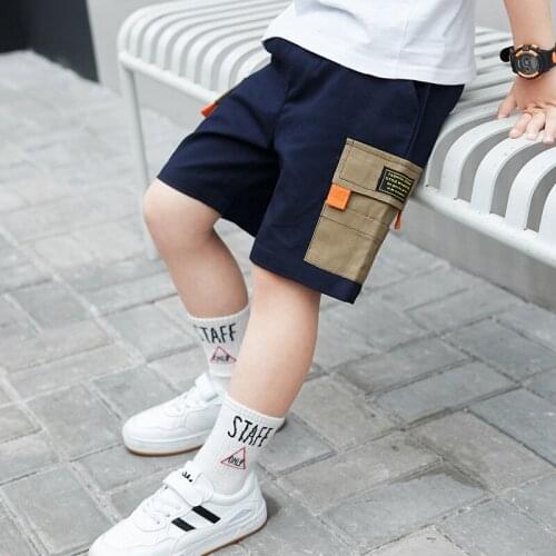 Loose Shorts Spring Summer Thin Casual Pants Boys Kids Trousers Children Clothing Teenagers School Cotton Formal Sport High Qual
