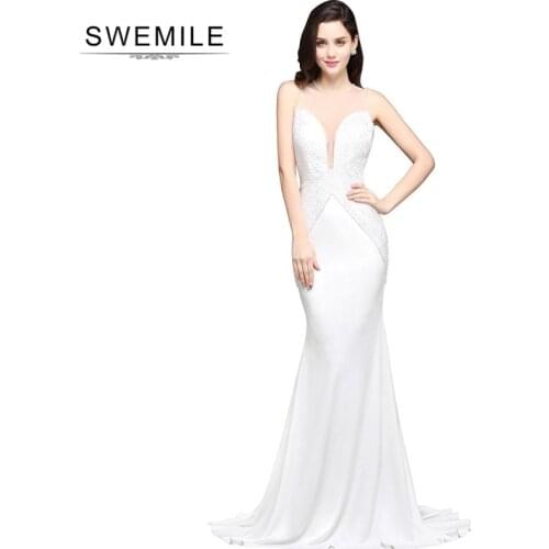 SWEMILE Mermaid Silhouette Wedding Dresses