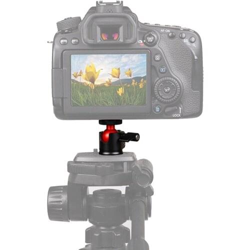 360 Degree Swivel Mini Tripod Ball Head Tabletop Stand Adapter DSLR Camera Video Ballheads Stand Maximum load 2kg Panoramic Head