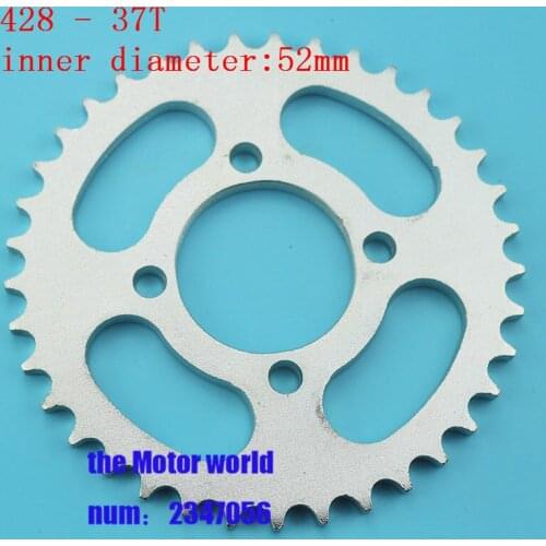 ATV Rear Chain Sprocket Electric scooter 428 37T Tooth 52mm For Quad Pit Dirt Bike 52mm off-road vehicle