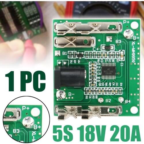 For Drill Tool 1pc 5S 18V 20A High Quality Protection Board Pro PCM PCB Li-ion Lithium Battery Pack Protection Board