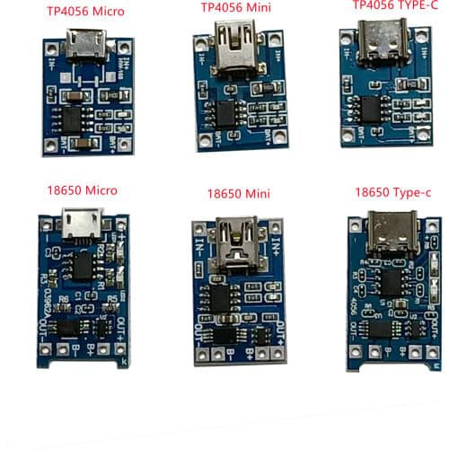 1pcs 5V Micro USB 1A 18650 Lithium Battery Charging Board With Protection Charger Module
