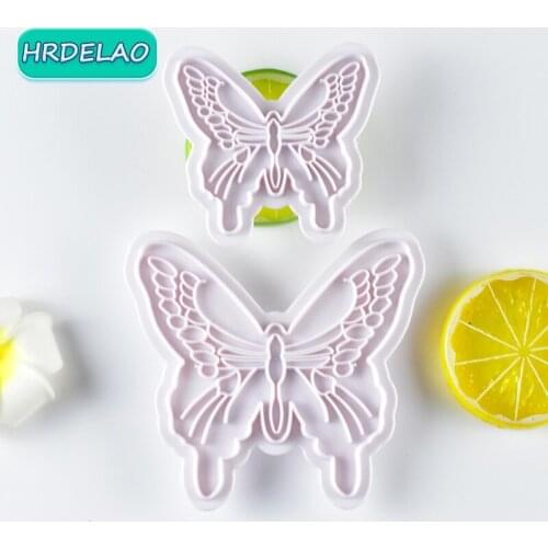 2pcs Creative Play Dough Model Tools Butterfly Plasticine Tools Set Clay Cutters Moulds Set Learning Education toys for children