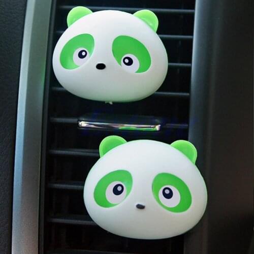 2x Auto Dashboard Air Freshener blink Panda Perfume Diffuser HOT ITEM for Car Drop Ship De1