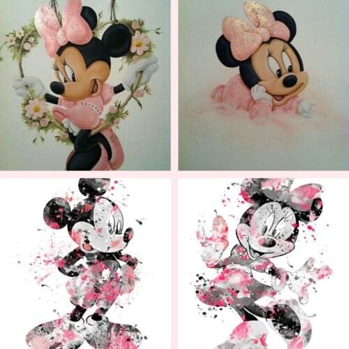 Disney Minnie Diamond Painting Mickey Mouse Full Diamond Embroidery Cross Stitch Diamond Mosaic 5D DIY Home Decoration