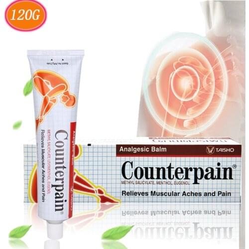 120G Analgesic Ointment Original Thailand Hot Counterpain Pain Relief Cream Relieves Joint Arthritis Muscle Ache Injury Sprain