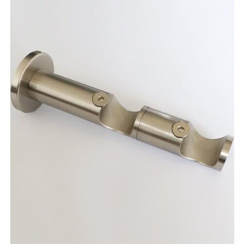 D25mm Curtain Rod Decorative Multifunctional Double Bracket, Curtain Accessories Bracket for Window Decoration