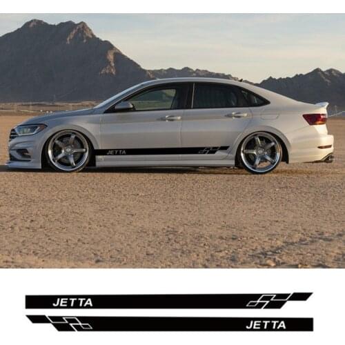 For-Volkswagen-Jetta MK4 MK6 GLI Auto Body Decor Vinyl Decal Tuning AccessoriesSport Stripes Car Door Side Skirt Sticker