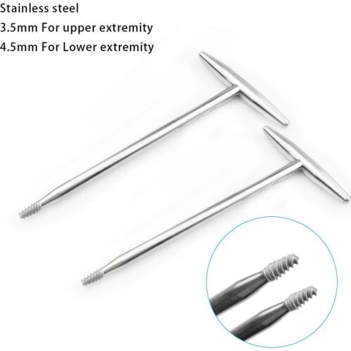 Bone Screw Extractor with T Handle for Upper/Lower Extremity Orthopedics Veterinary Instrument