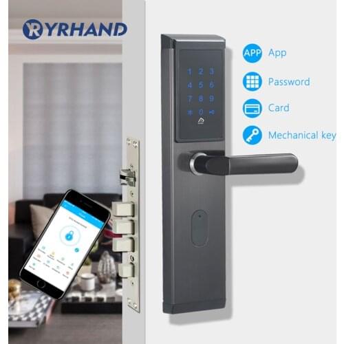 Electronic Door Lock, APP WIFI Smart Touch Screen Lock,Digital Code Keypad Deadbolt For Home Hotel Apartment