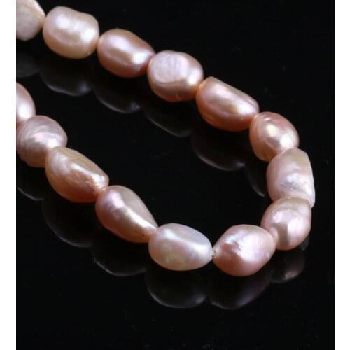 Natural Freshwater Pearl Irregular White / Pink / Purple DIY For Making Necklaces Bracelets And Earrings 8-9mm