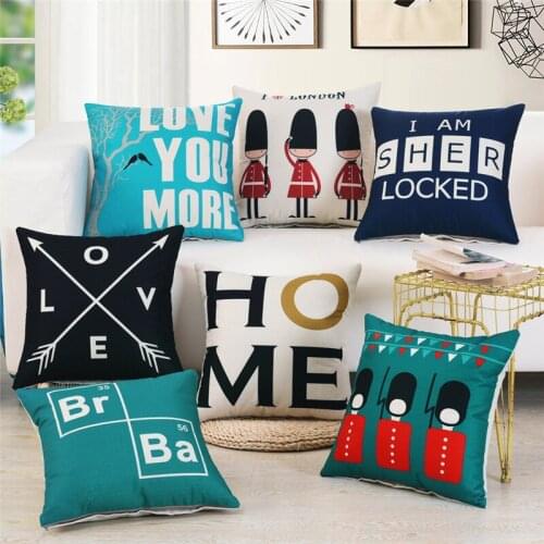 Pillow Case London Style Throw Pillow Covers Beefeater Cushion Cover British Flag Soldiers Pillow Covers Home Decor For Sofa