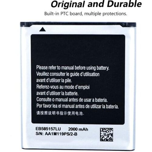 Original EB585157LU Battery For Samsung GALAXY Beam SM-G130HN J2 i8530 i8558 i437 G3589 i8550 i8552 i869 Win 2000mA