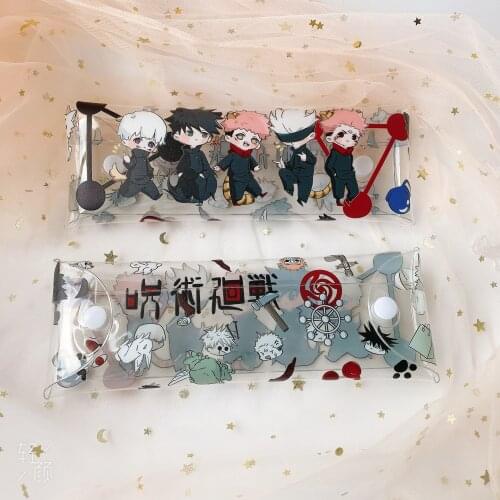 Anime Jujutsu Kaisen Gojo Satoru PVC Pencil Case Pen Bag Sticker Family portrait Motorcycle Phone Adhesive sticker Xmas Gifts