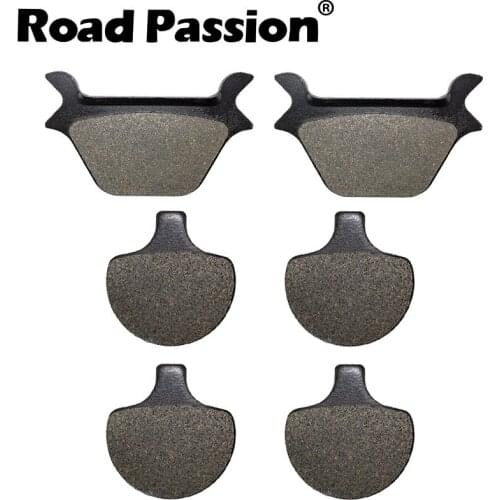 Road Passion Motorcycle Front and Rear Brake Pads for Harley Dyna Series FXD FXDL FXDWG FXR FXRS FXRT FXRD FXLR 1988-1999 FA94
