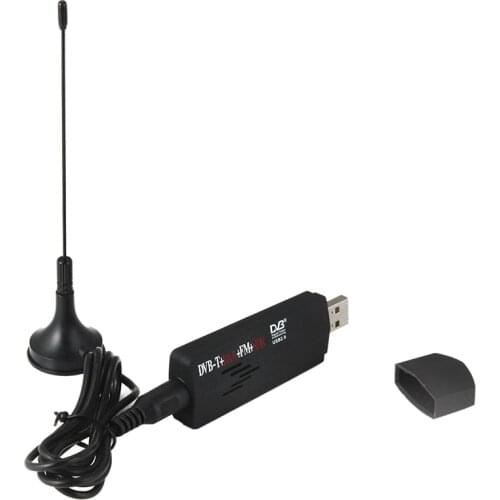 R820T+ RTL2832U USB 2.0 DVB-T SDR FM DAB TV Tuner Receiver Stick for PC Laptop