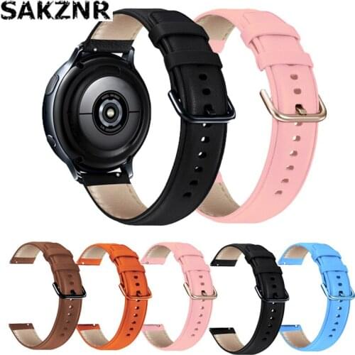 Genuine Leather band For samsung Galaxy watch 46mm strap Gear S3 bracelet for Huawei watch GT 2 for Honor Magic strap watch band