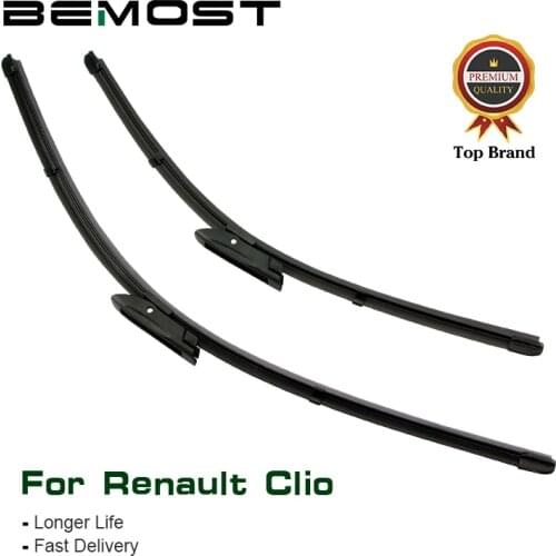 BEMOST Car Wiper Blades Rubber For Renault Clio 3 4,Fit Bayonet Arm 2005 2006 2007 2008 2009 2010 2011 2012 2013 2015 2016 2017