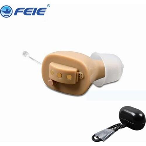 S-2 Rechargeable Invisible Double Hearing Amplifier Digital Hearing Aid 2 channels USB Rechargeable CIC Hearing Aids Dropshipp