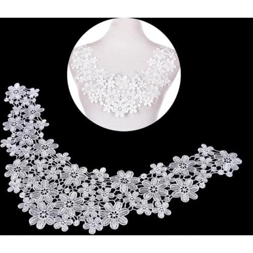 DIY Floral Lace Trim Roll Embroidered Wedding Clothes Neckline Gifts Bags