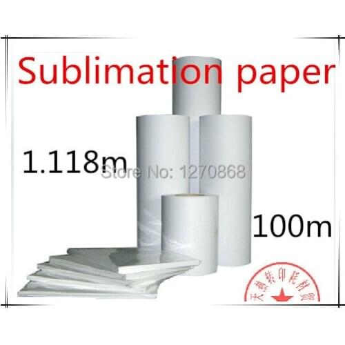 100gsm Sublimation Paper In Roll Size 44'' 1.118m *100m