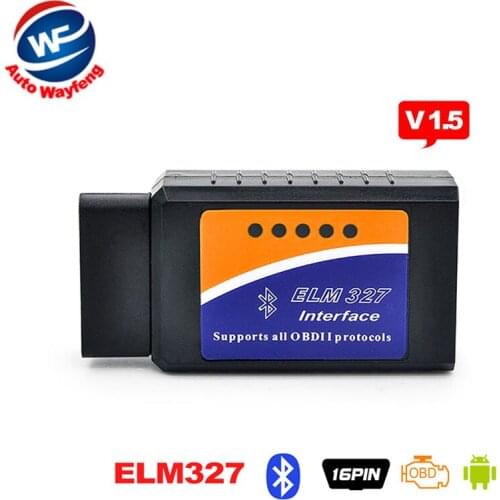 Super Mini ELM 327 Bluetooth OBD2 OBD II Works On Android Torque 2016 High Quality ELM327 Free Shipping