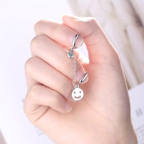 Todorova 1PC Fashion Style Two Ear Hole Piercing Drop Earrings for Women Top Quality Cubic Zirconia Jewelry