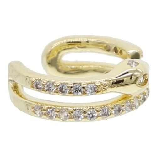 High quality Round Snake Earrings Gold Snake Earrings Gothic Girl Ear Bone Pierced Earrings Ladies Jewelry