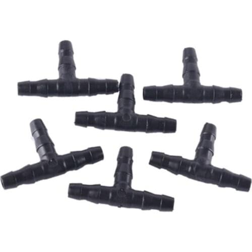 50PCS 4/7mm Tee Capillary Greenhouse Irrigation Accessories Watering Supplies