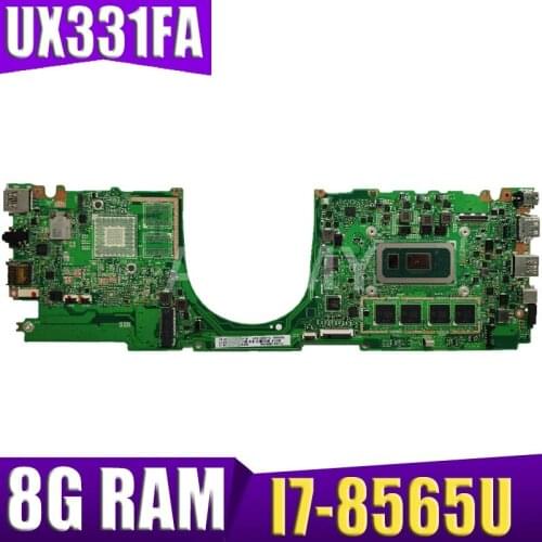 Akemy For ASUS ZenBook 13 UX331FA UX331FN U3300F Laotop Mainboard UX331FA Motherboard I7-8565U CPU 8G RAM 90NB0NU0-R00020