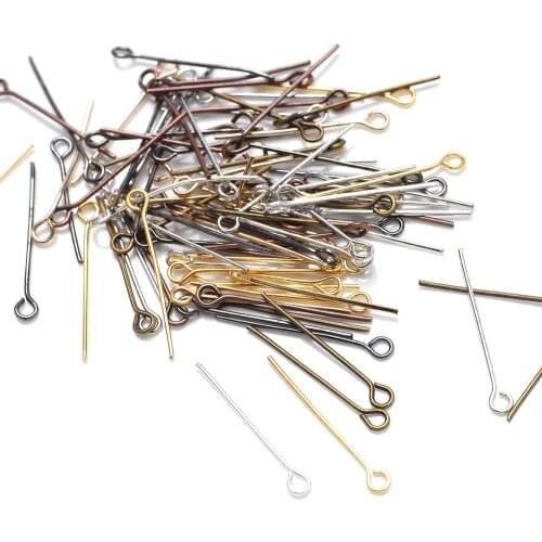 Flat Head Pins Dia 20/24/30mm Open Eyes Pins Needles Jewelry Findings Necklace Charm Jewelry Making Earrings DIY Accessories