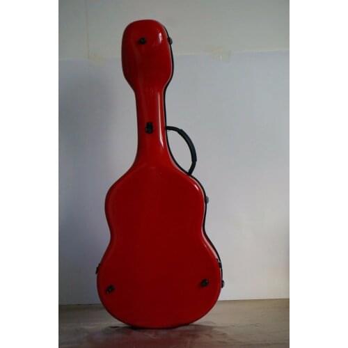 New one High quality carbon fiber guitar case, 39" classical guitar guitar case red color