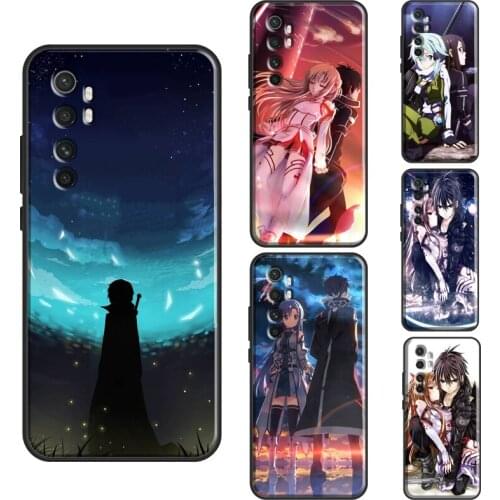 Sword Art Online For Xiaomi Mi 11 Lite Note 10 Mi 10T Pro 11 Ultra Phone Case For POCO F3 F2 F1 M3 X3 Pro