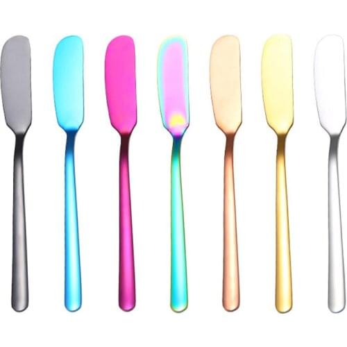 Stainless Steel Butter Knife Cheese Knives Jam Spreader Cake Cooking Accessories Kitchen Dessert Cheese Tools Western Cutlery