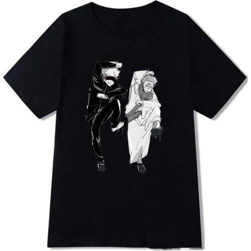 Jujutsu Kaisen T Shirt Men Fashion Tshirt Kawaii T-shirt Graphic Tops Tees Male 90s