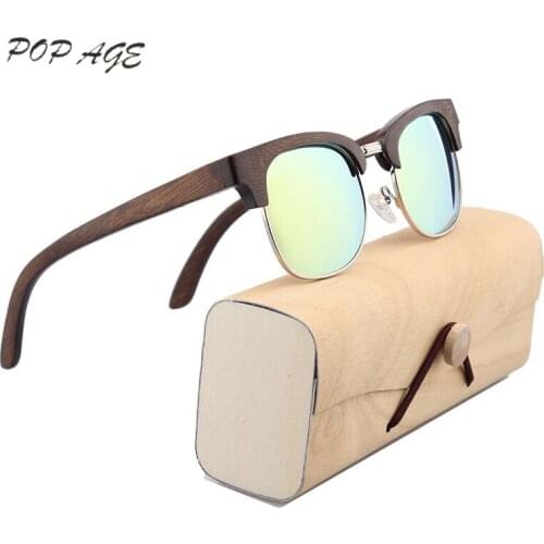 Brown Sunglasses Women Vintage Mirror Sunglasses Men Polarized UV400 Sun Glasses Eyewear Oculos De Sol Feminino Espelhado GB066